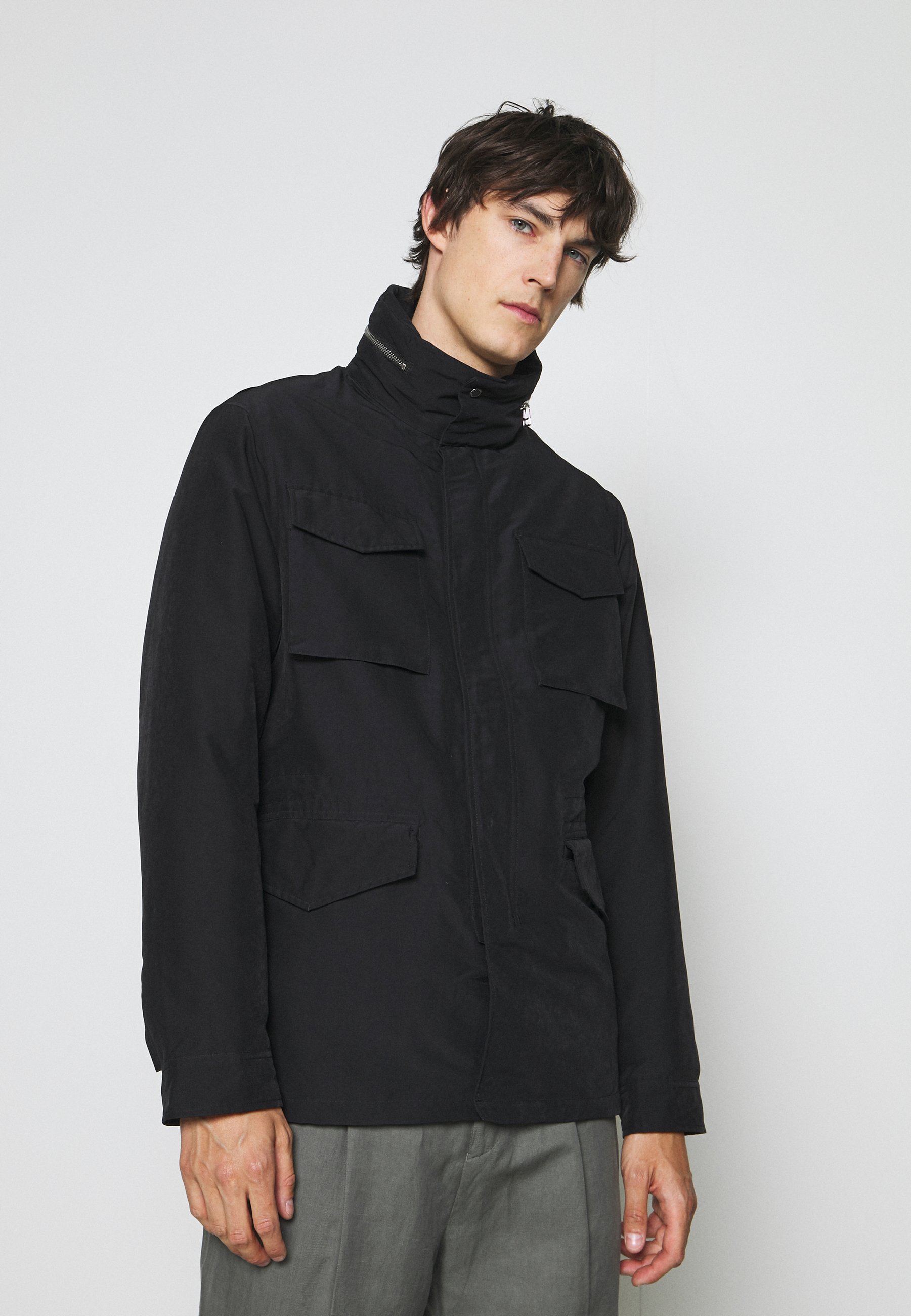 black field coat