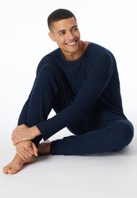 Schiesser Pyjamashirt - dunkelblau