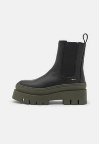 Não selecionado, black/green