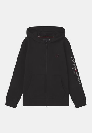 ESSENTIAL HOODED ZIP THROUGH - Tröja med dragkedja - black