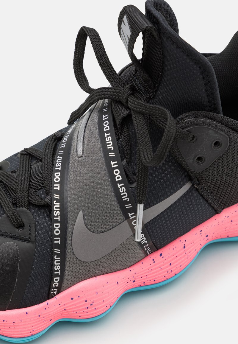 Nike Performance REACT LE UNISEX - Zapatillas de balonmano - black/pink/negro - Zalando.es