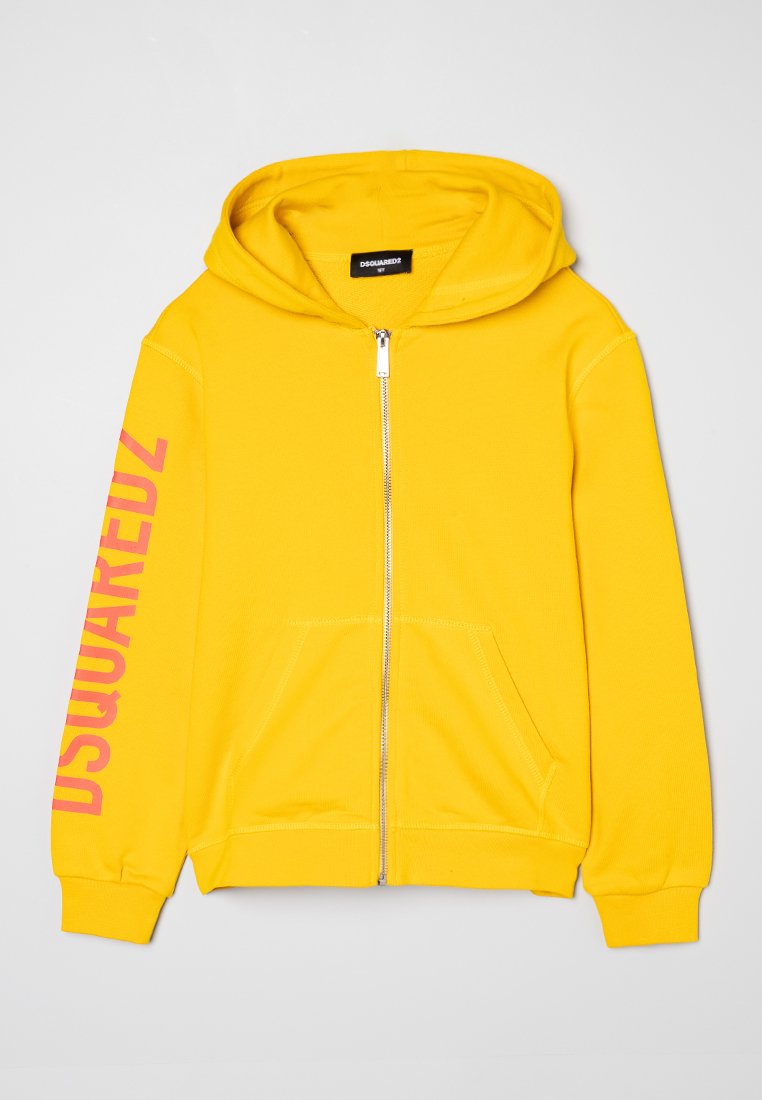 Dsquared2 Sweater met rits geel