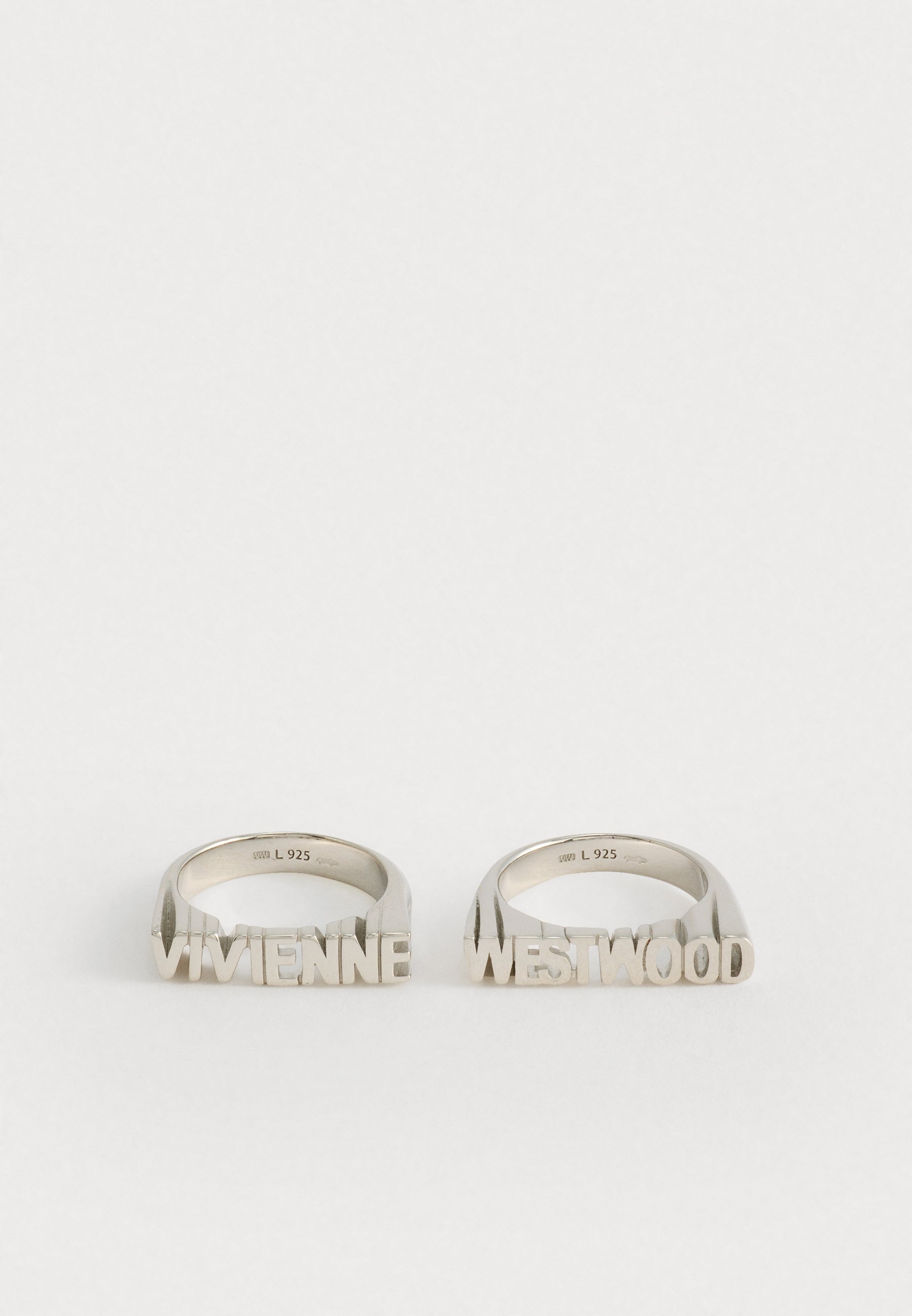 Vivienne Westwood ESSEX RING UNISEX SET - Anel - platinum-coloured