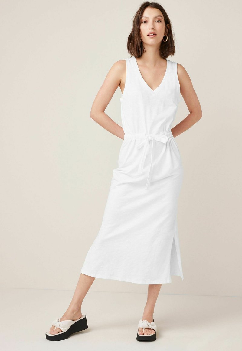 Damen Freizeitkleider | Next SLUB Jerseykleid white/weiß - AF63286 Damen Freizeitkleider | Next SLUB Jerseykleid white/weiß - AF63286