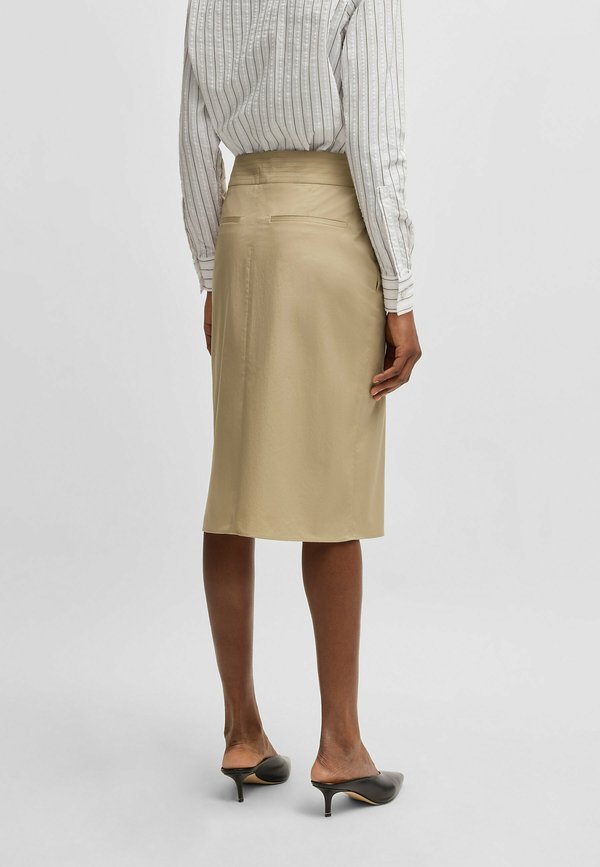 VANSA - A-line skirt - beige3