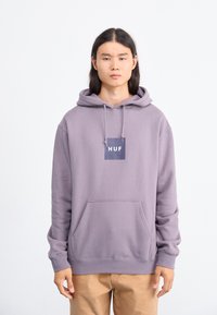 HUF BOX HOODIE UNISEX - Felpa - light plum