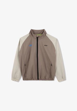BOSS Kidswear, CARDIGAN - Chaqueta de entretiempo - stone khaki
