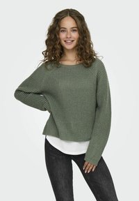 JDY JDYELLEN ONECK RAGLAN PULLOVER - Trui - sea spray