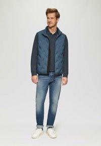 s.Oliver MIT LOGO - Poloshirt - schiefergrau