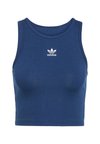 ESSENTIALS RIBBED - Tops - night indigo