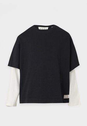 Jack & Jones, JCOECHO DOUBLE LAYERED CREW NECK - Sweatshirt - black