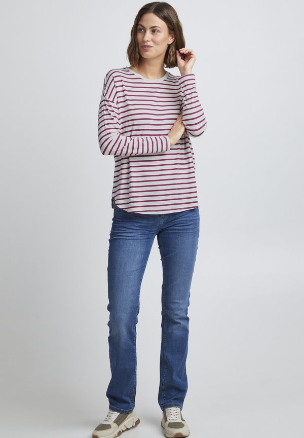 FREMFLORAL - Long sleeved top - magenta haze mix2