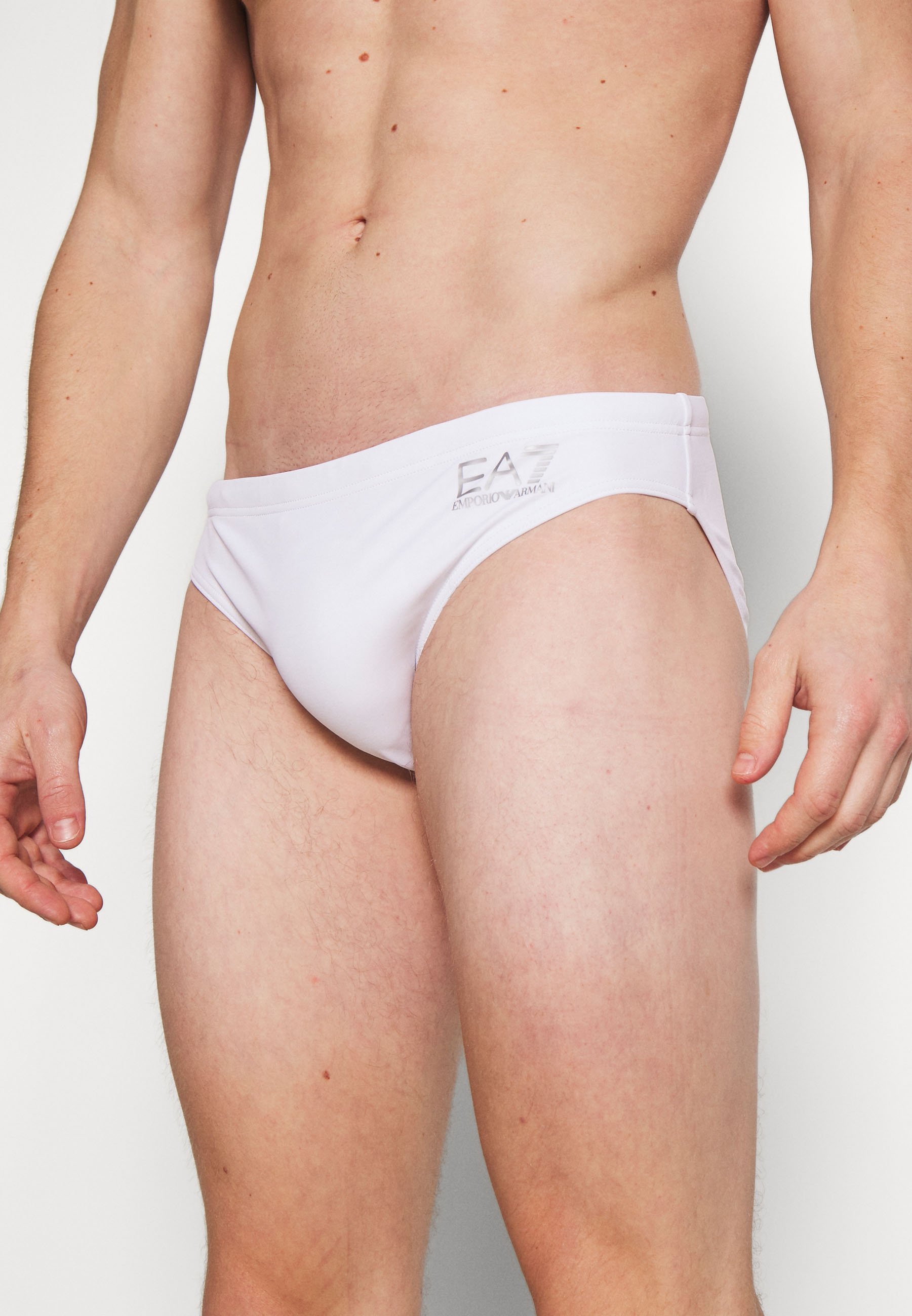 EA7 Emporio Armani SEA WORLD CORE LOW BRIEF - Costume da bagno -  bianco/silver/bianco - Zalando.it