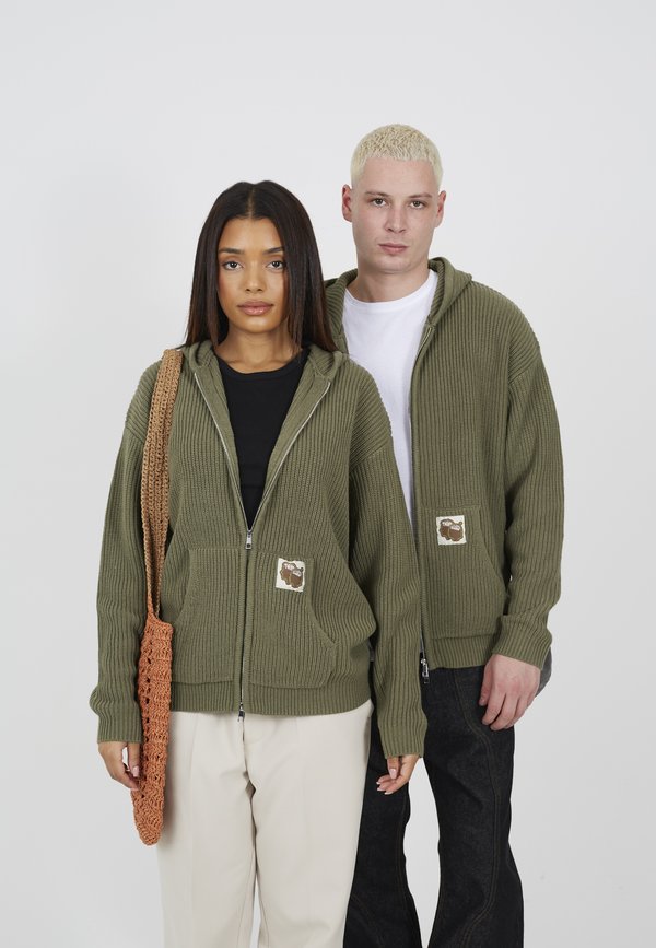 UNISEX - Cardigan - deep lichen3