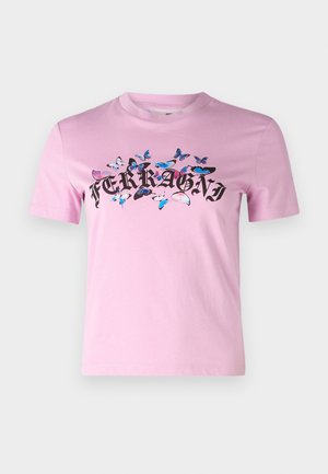 CHIARA FERRAGNI MAGLIETTE - T-shirt imprimé - mauve mist