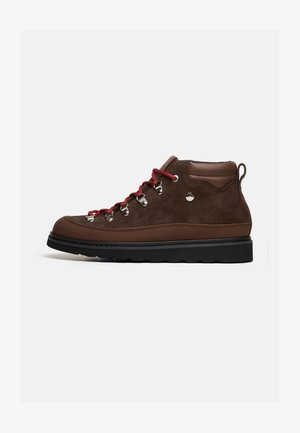 Filling Pieces, GLACIER - Боти с връзки до глезена - chocolate