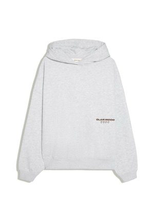 Bershka, PRINTED OVERSIZE - HOODIE - Hoodie - dark grey