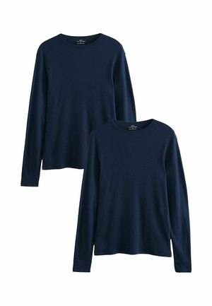 THERMOGEN LONG SLEEVE TOP 2 PACK - Unterhemd/-shirt - navy