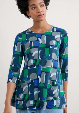 Seasalt Cornwall DRAWING BOOK - Longsleeve - navy zennor abstract maritime