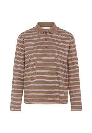 InWear, FIKKIAIW - Poloshirt - chocolate malt triple stripe
