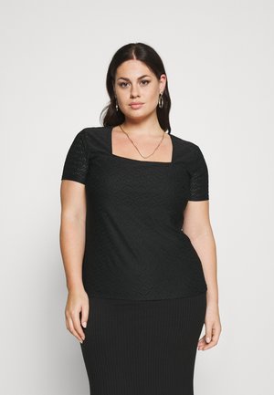 Stickerei Basic T-shirt - Basic T-shirt - black