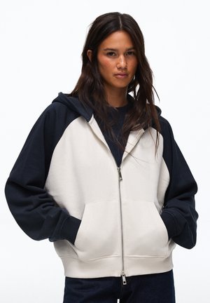 Bershka, OVERSIZE RAGLAN HOODED - JACKET - Sweat zippé - royal blue