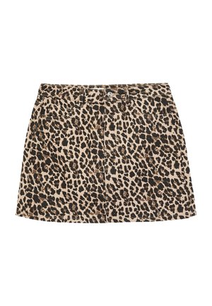 Koton, LEOPARD PRINT SKIRT . - Falda vaquera - brown