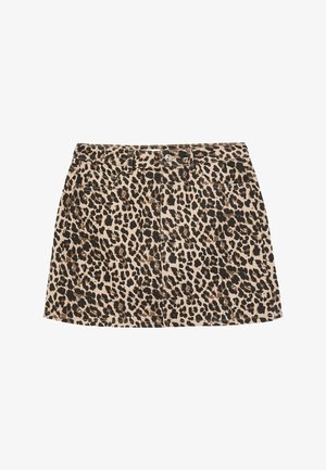 Koton, LEOPARD PRINT SKIRT . - Falda vaquera - brown