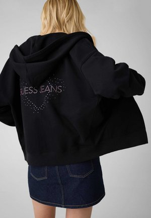 Guess, Zip-up sweatshirt - schwarz
