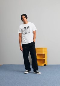 Carhartt WIP DOUBLE KNEE PANT - Nadrágok - black aged canvas