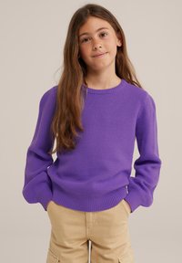 WE Fashion Strickpullover - violet