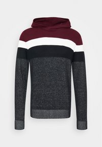 Jack & Jones Felpa con cappuccio - bordeaux