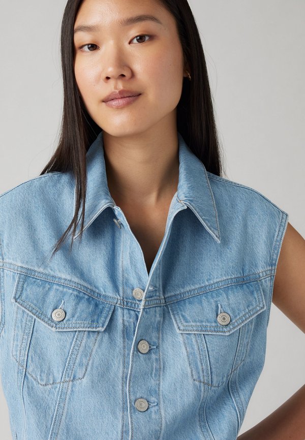 ICONIC SLEEVELESS DRESS - Denim dress3