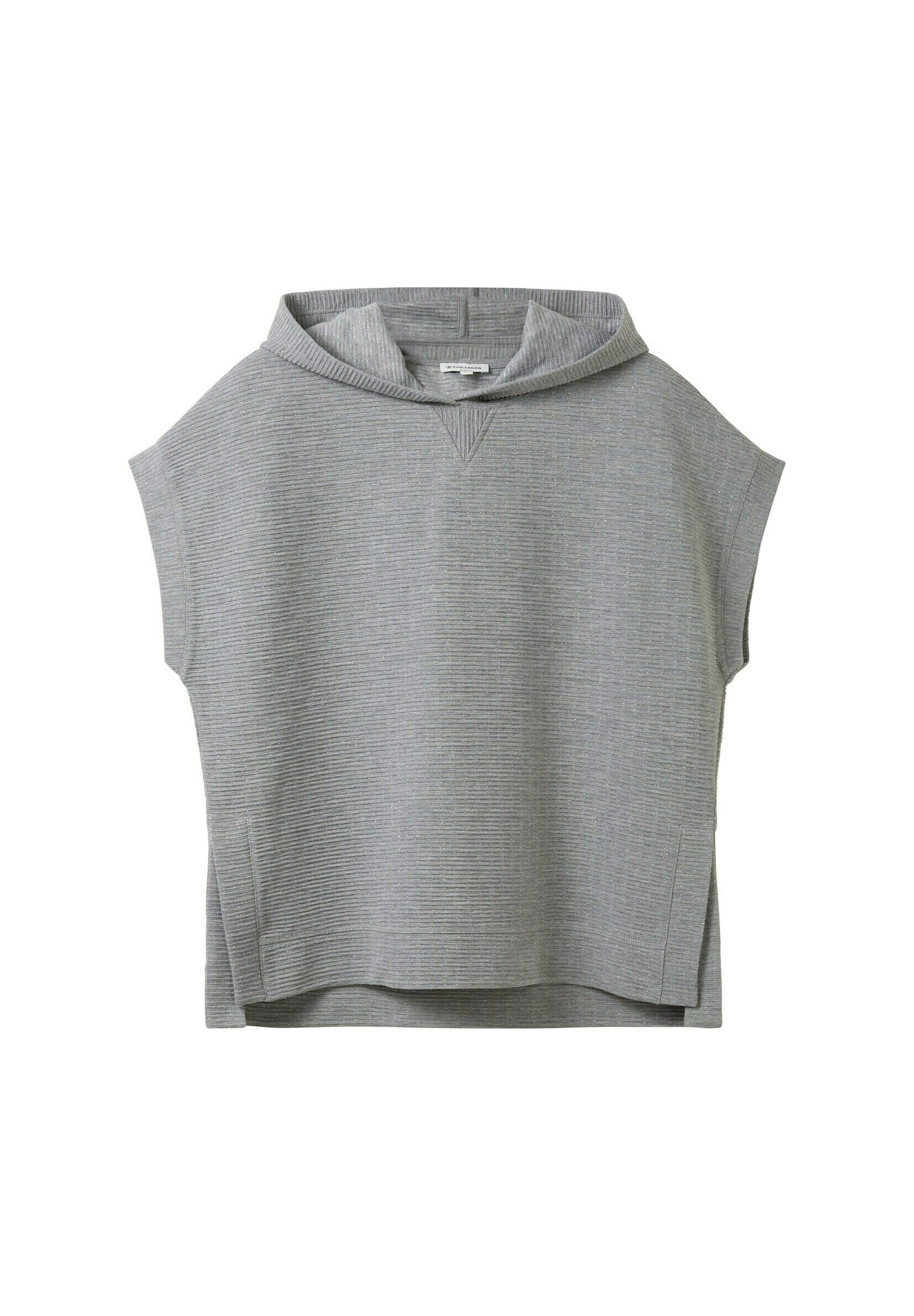 TOM TAILOR Herren Pullover Aus Baumwolle – Basic Strick Mit Logo, Hazel Brown Melange, XL