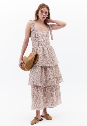 Maxi dress - leaves comb