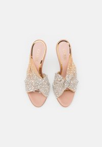 GEDEBE MARIEL - Pantolette hoch - nude/crystal/schwarz - Zalando.ch