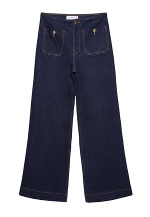 Stradivarius, D77 MINIMALIST JEANS WITH POCKETS - Jean flare - used denim