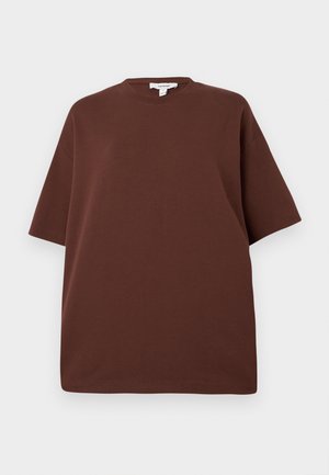 Topshop, OVERSIZED - T-shirts basic - chocolate brown