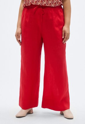 Tommy Hilfiger Curve CURVE RELAXED PURE LINEN TROUSERS - Stoffhose - fireworks