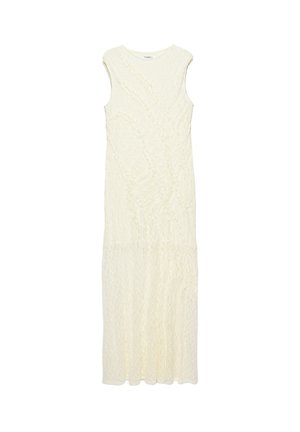 PULL&BEAR, FITTED LACE - MIDI DRESS - Maxi-jurk - white