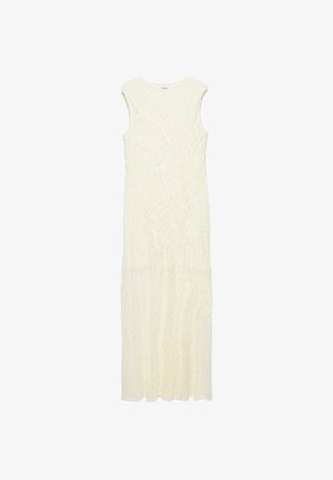 PULL&BEAR, FITTED LACE - MIDI DRESS - Maxi šaty - white