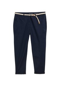 PLUS SIZE - SLIM MIT GÜRTEL - Chino - sky captain blue