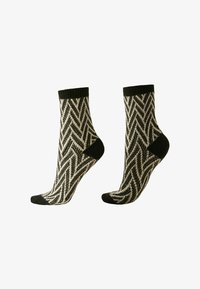 Sélectionné, multicolormottled black off-white