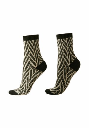 Strømper - mottled black off-white