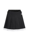 IKON PLEATED SKIRT - Pleated skirt - black/white