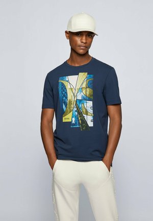 T-shirt med print - dark blue
