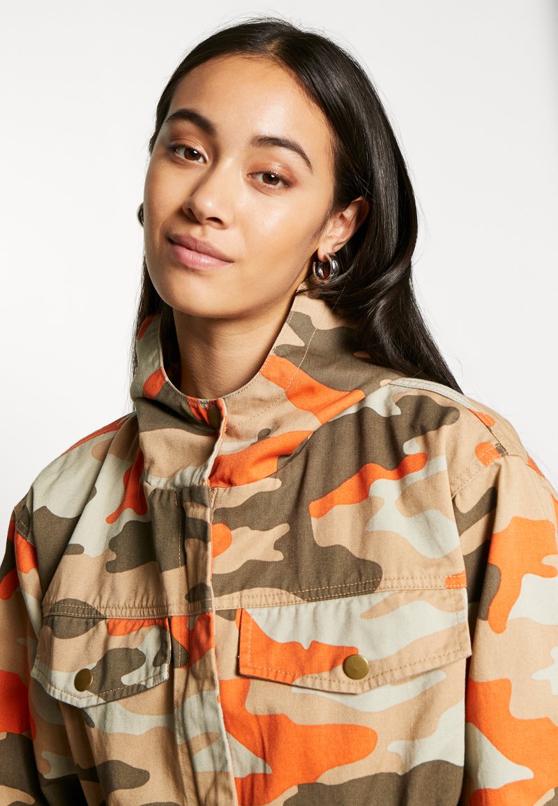 Camo Jacket Army Denim Jacket Womens Urban Classics