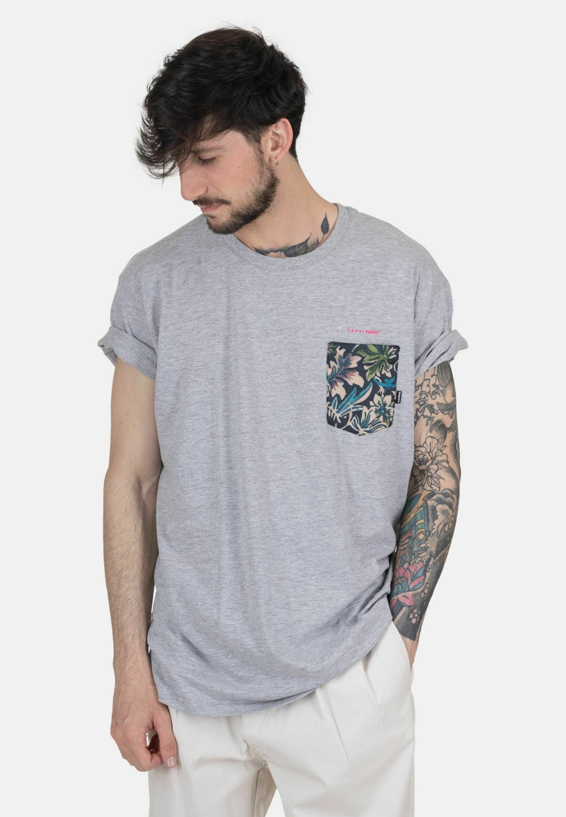 T-SHIRT VERDE IN COTONE MODELLO VIENI A CENA CON ME - DANIELE ALESSANDRINI  - Carbone Boutique
