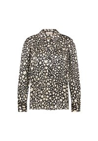 Button-down blouse - black creme brulee