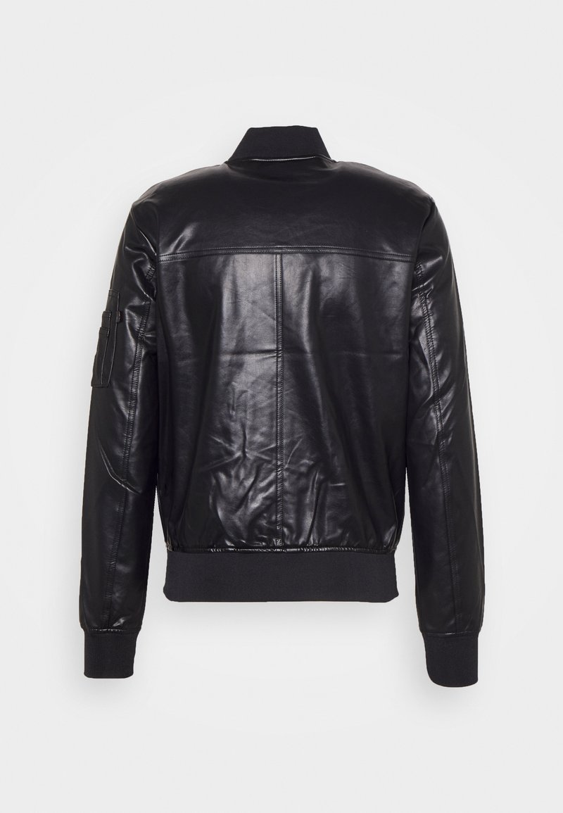 Alpha Industries Veste en similicuir black/noir